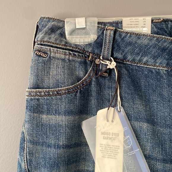 Y2K Coastal Streetwear G-Star Raw Boyfriend Fit Jeans W27 L32 New - Picture 3 of 14
